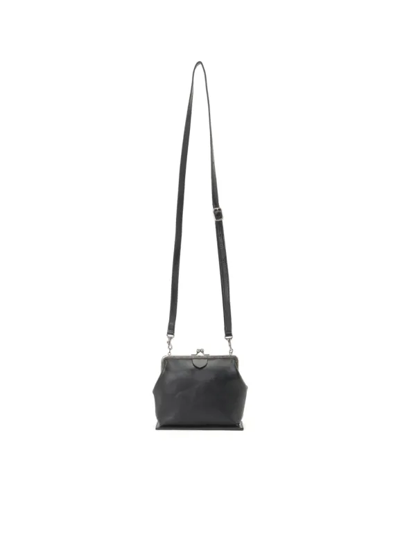 MATTE SMOOTH LEATHER METAL CLASP POCHETTE sold by Yohji Yamamoto