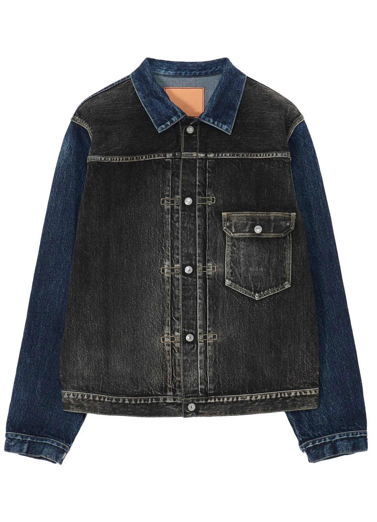SP 14OZ/MW BICOLOR DENIM JACKET sold by Yohji Yamamoto product image thumbnail 5