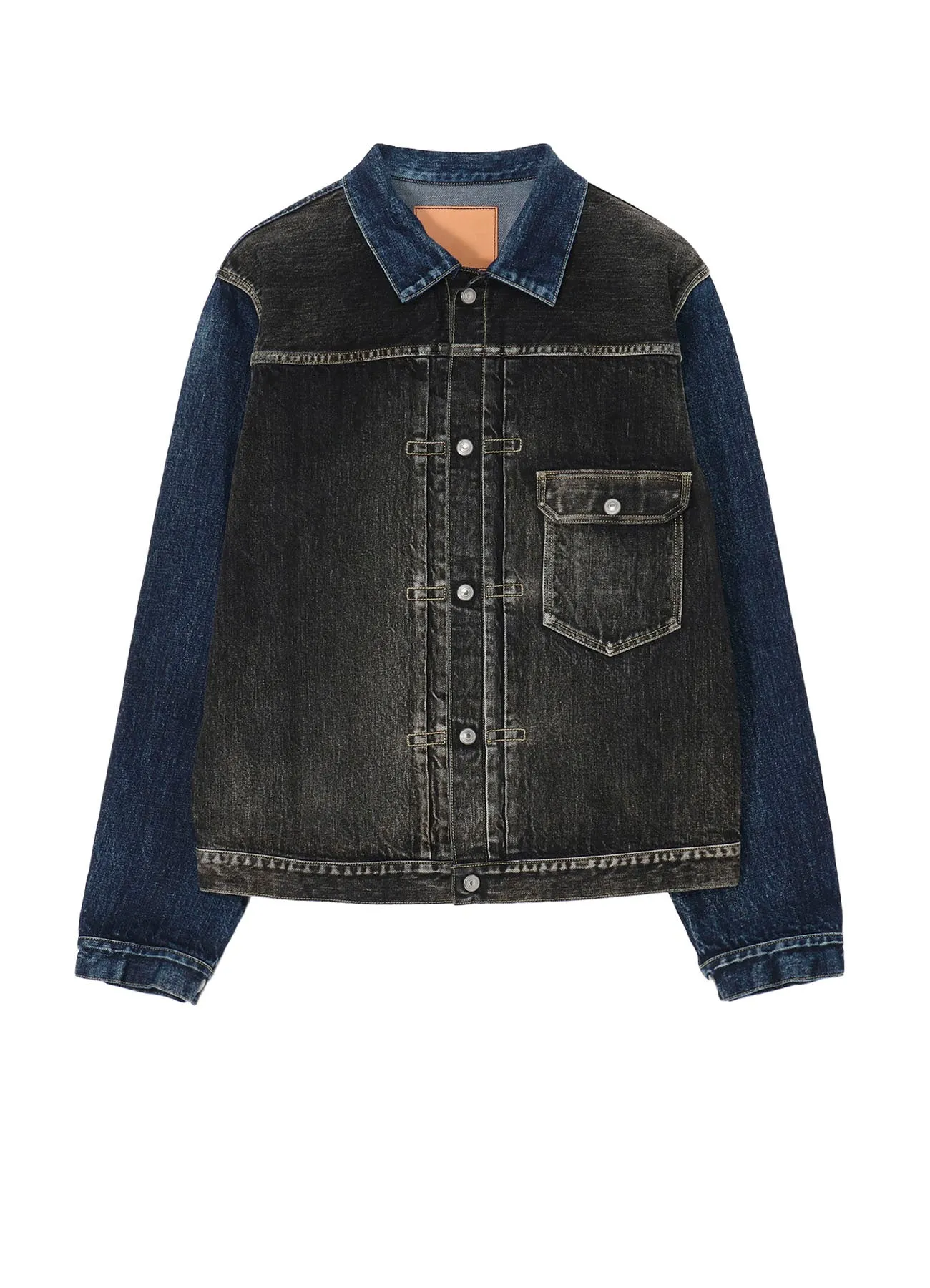 SP 14OZ/MW BICOLOR DENIM JACKET sold by Yohji Yamamoto