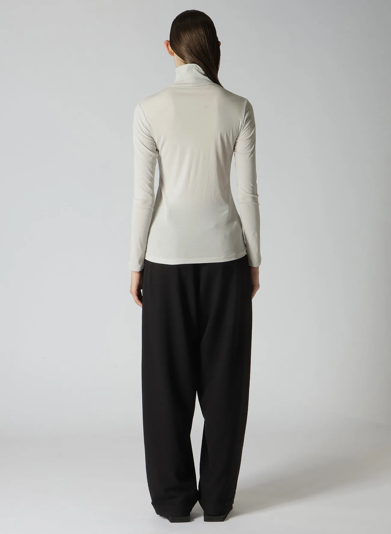 80/-HIGH GAUGE SINGLE JERSEY TURTLE NECK LONG SLV PO sold by Yohji Yamamoto product image thumbnail 5