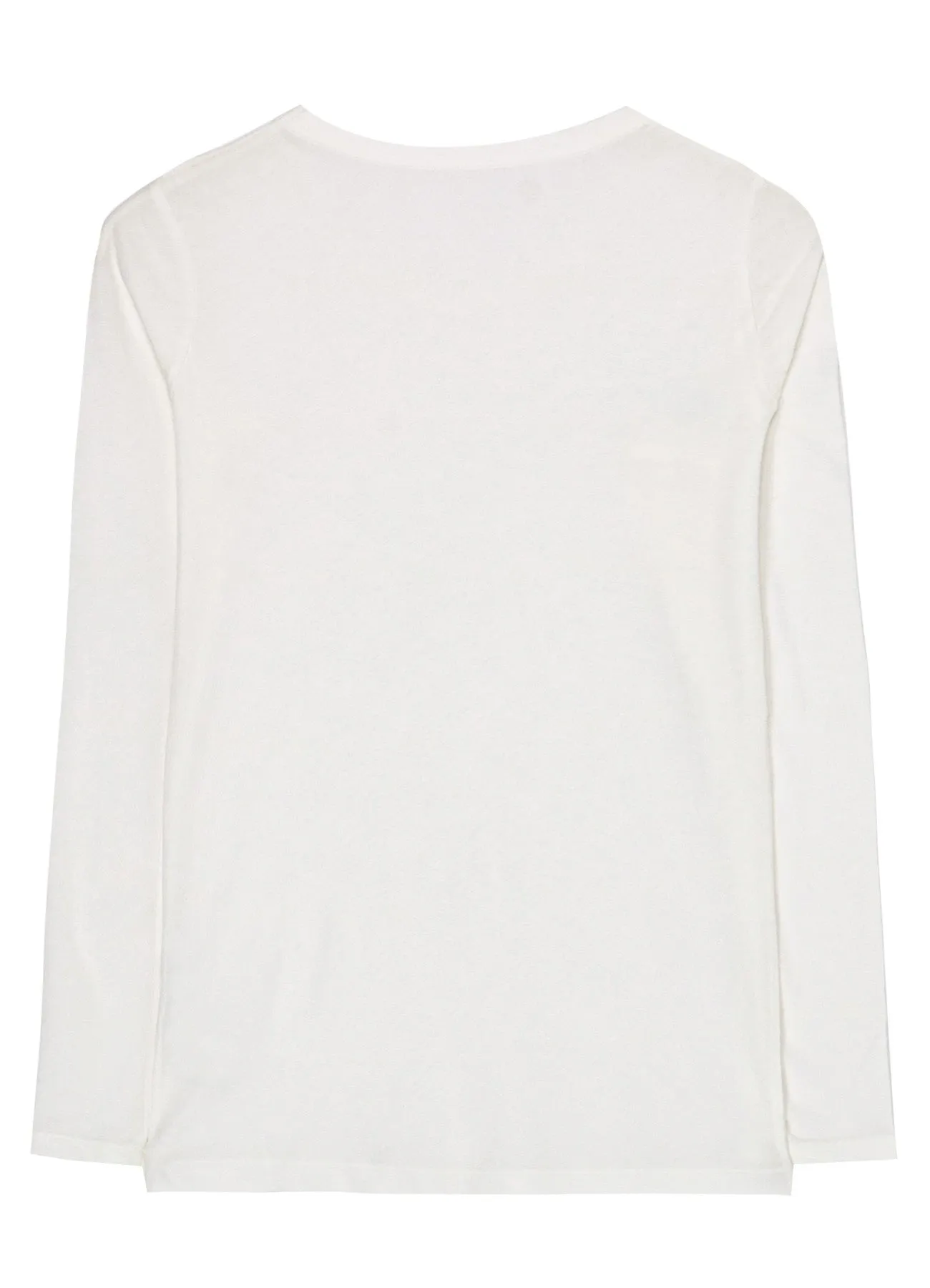 80/-HIGH GAUGE SINGLE JERSEY ROUND NECK LONG SLV T sold by Yohji Yamamoto product image thumbnail 3