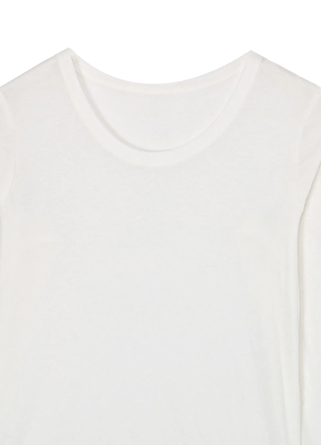 80/-HIGH GAUGE SINGLE JERSEY ROUND NECK LONG SLV T sold by Yohji Yamamoto product image thumbnail 4