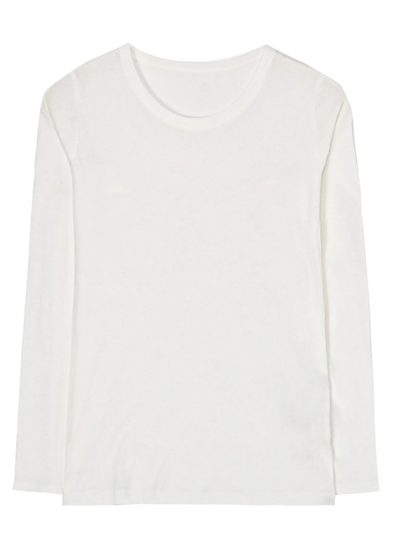 80/-HIGH GAUGE SINGLE JERSEY ROUND NECK LONG SLV T sold by Yohji Yamamoto product image thumbnail 2