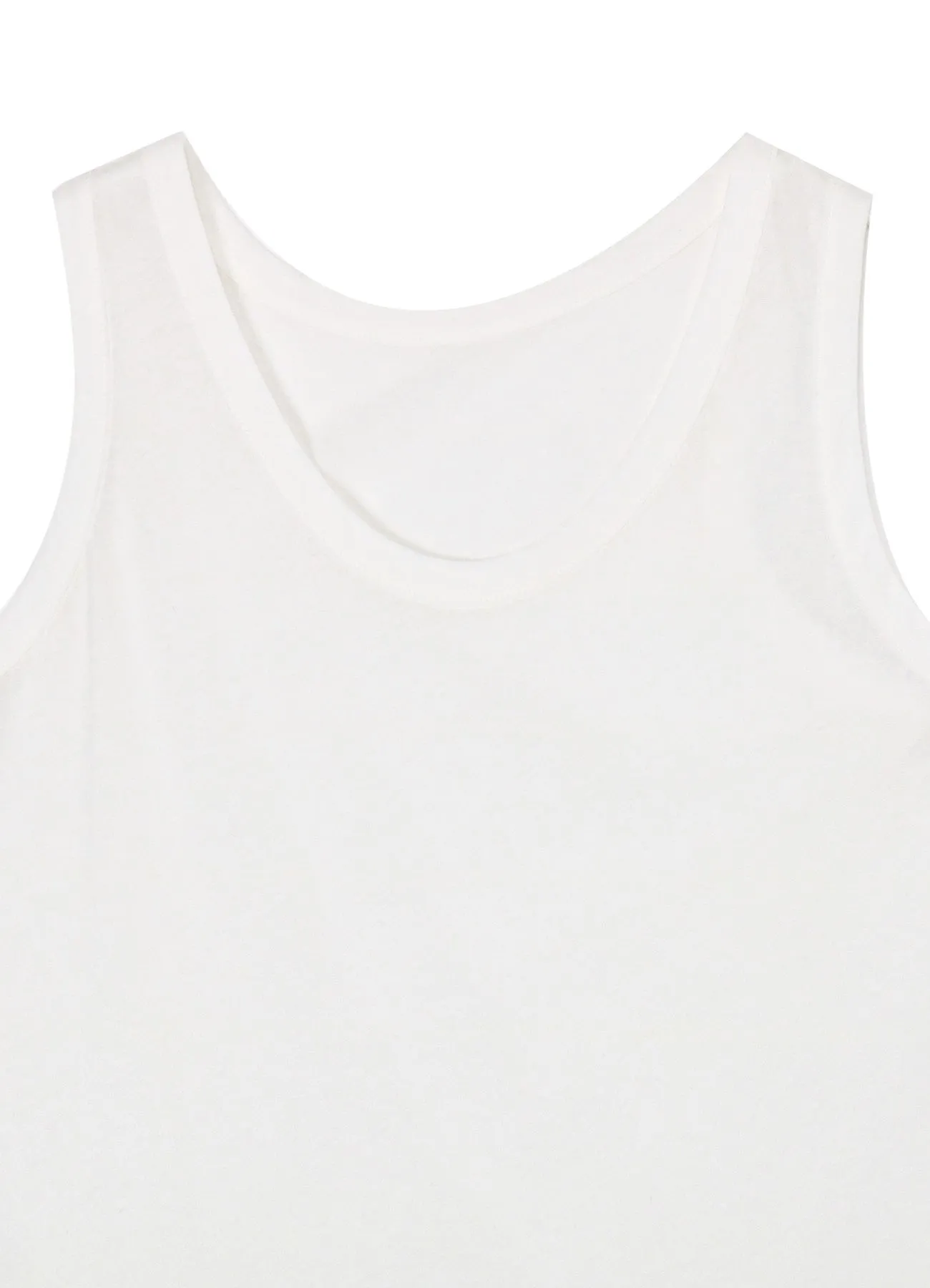 80/-HIGH GAUGE SINGLE JERSEY TANK TOP sold by Yohji Yamamoto product image thumbnail 4