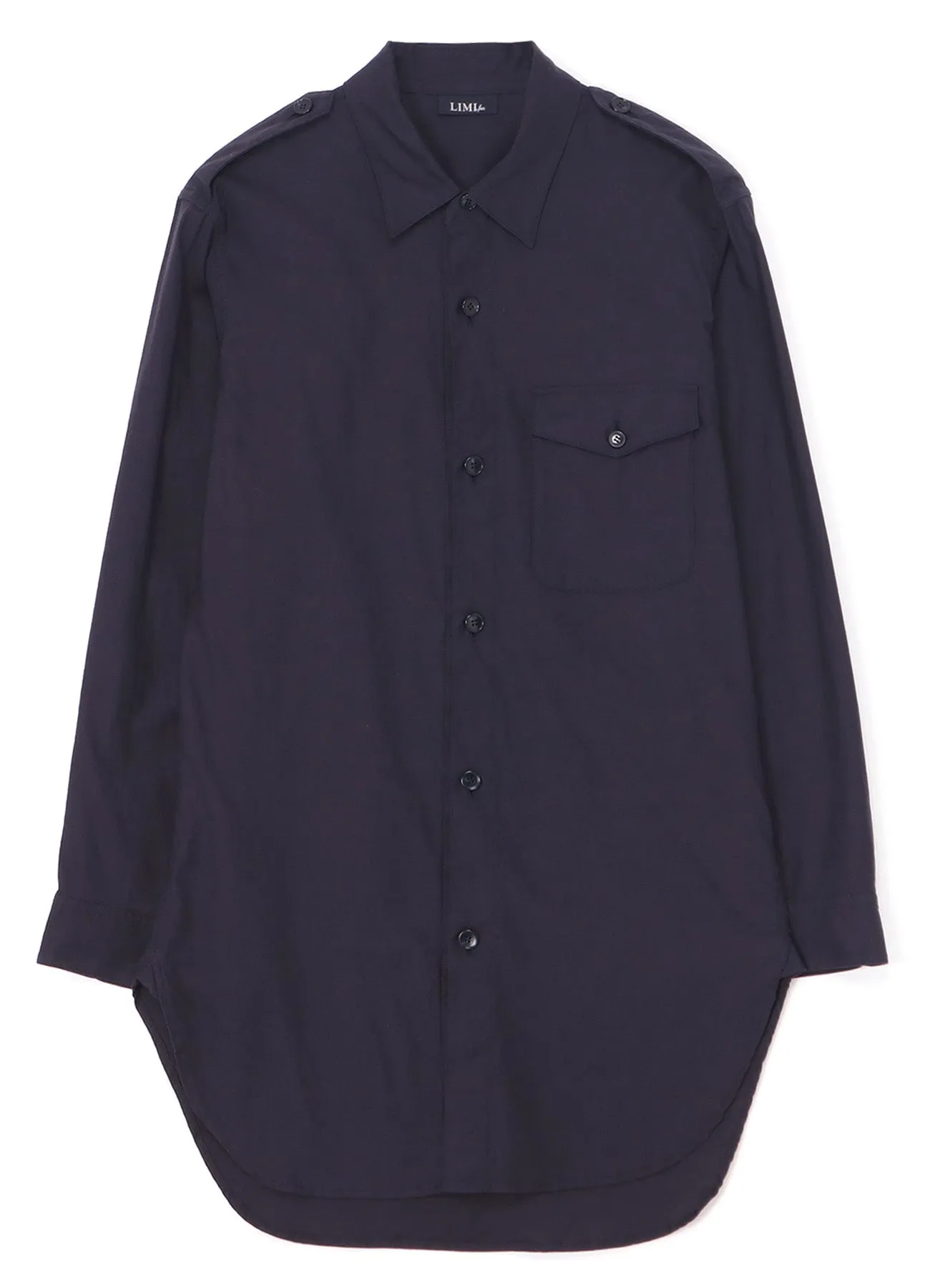 COTTON TWILL SHIRT WITH EPAULETTES sold by Yohji Yamamoto product image thumbnail 2