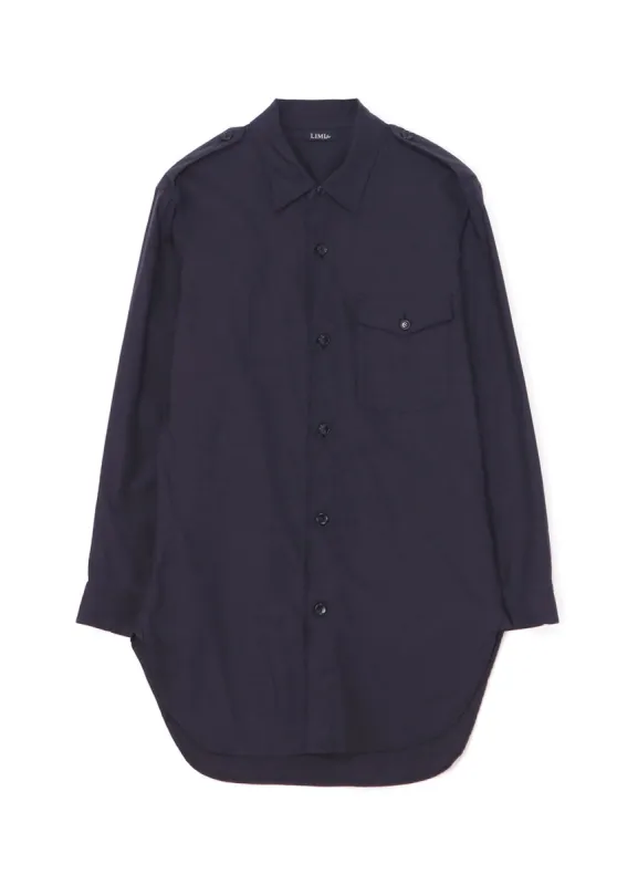 COTTON TWILL SHIRT WITH EPAULETTES sold by Yohji Yamamoto