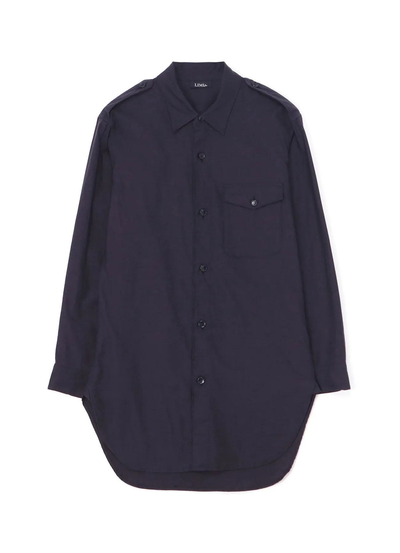 COTTON TWILL SHIRT WITH EPAULETTES sold by Yohji Yamamoto