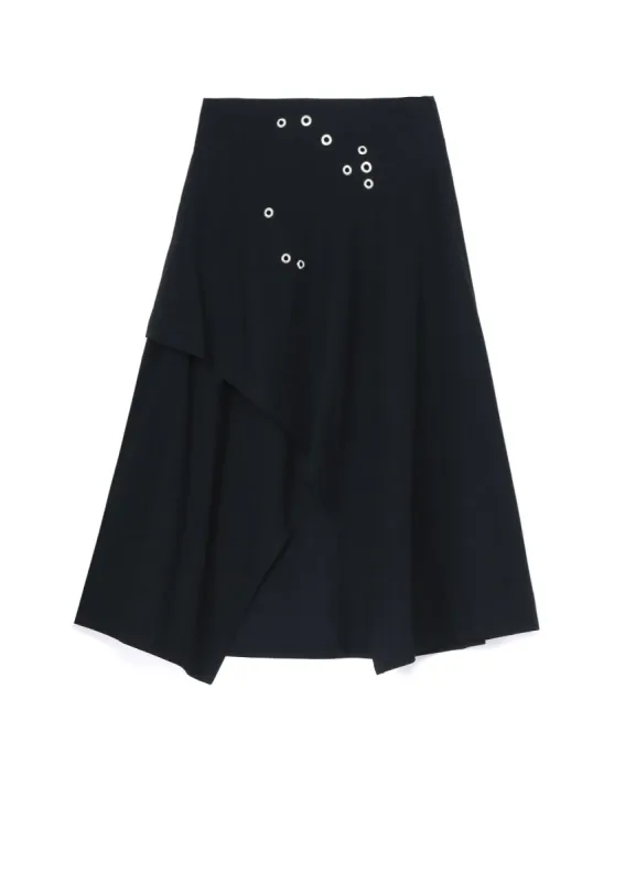 METAL EYELET WRAPPED DENIM SKIRT sold by Yohji Yamamoto