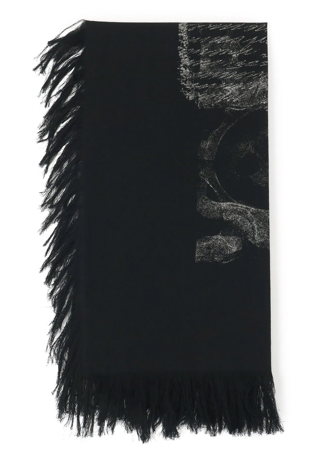 COTTON OVERDYE LARGE PRINT STOLE sold by Yohji Yamamoto product image thumbnail 4