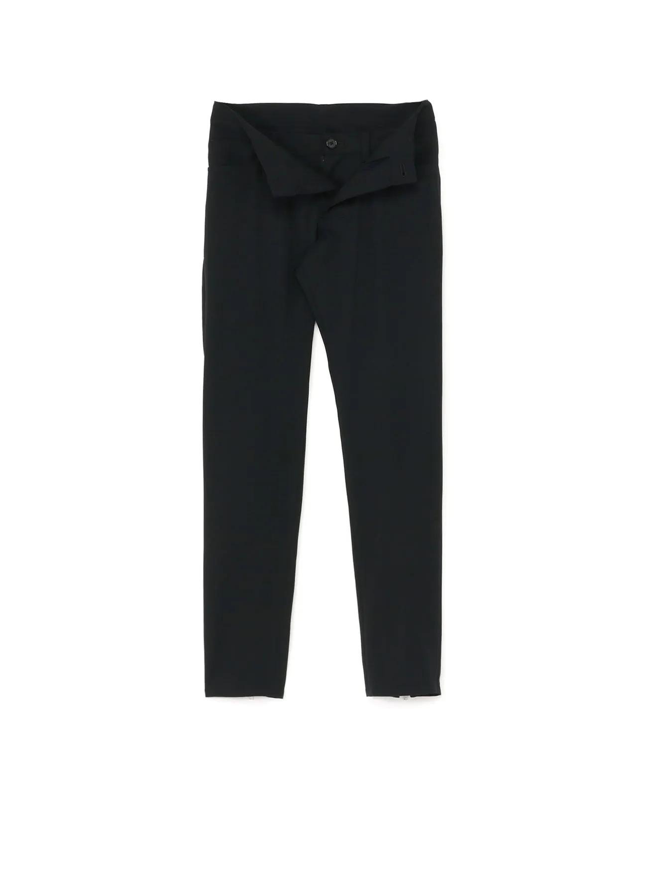 W/Gabardine Front Open Design Pants sold by Yohji Yamamoto