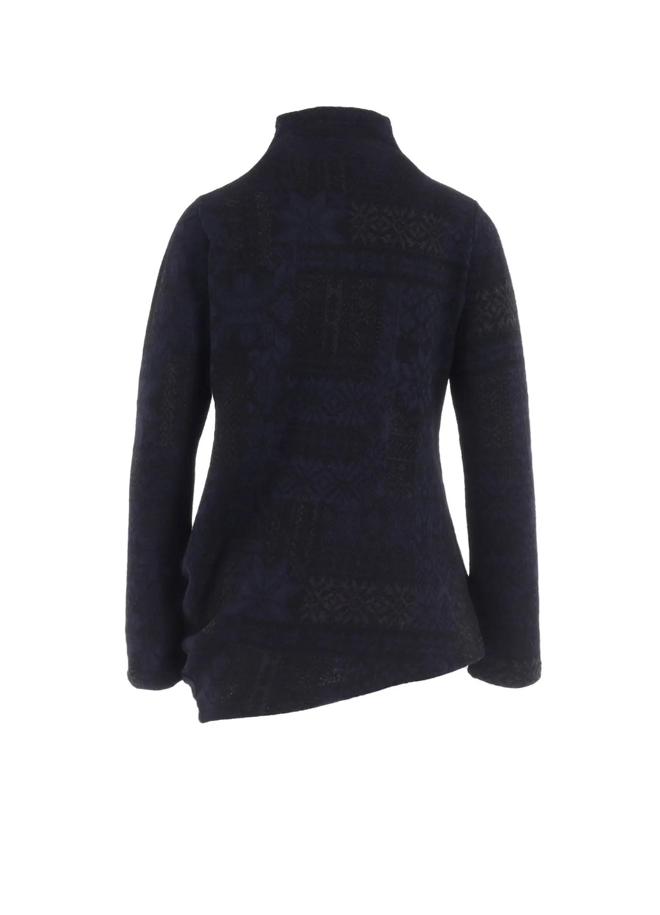 SNOW PATCHWORK W JACQUARD HIGH NECK T sold by Yohji Yamamoto