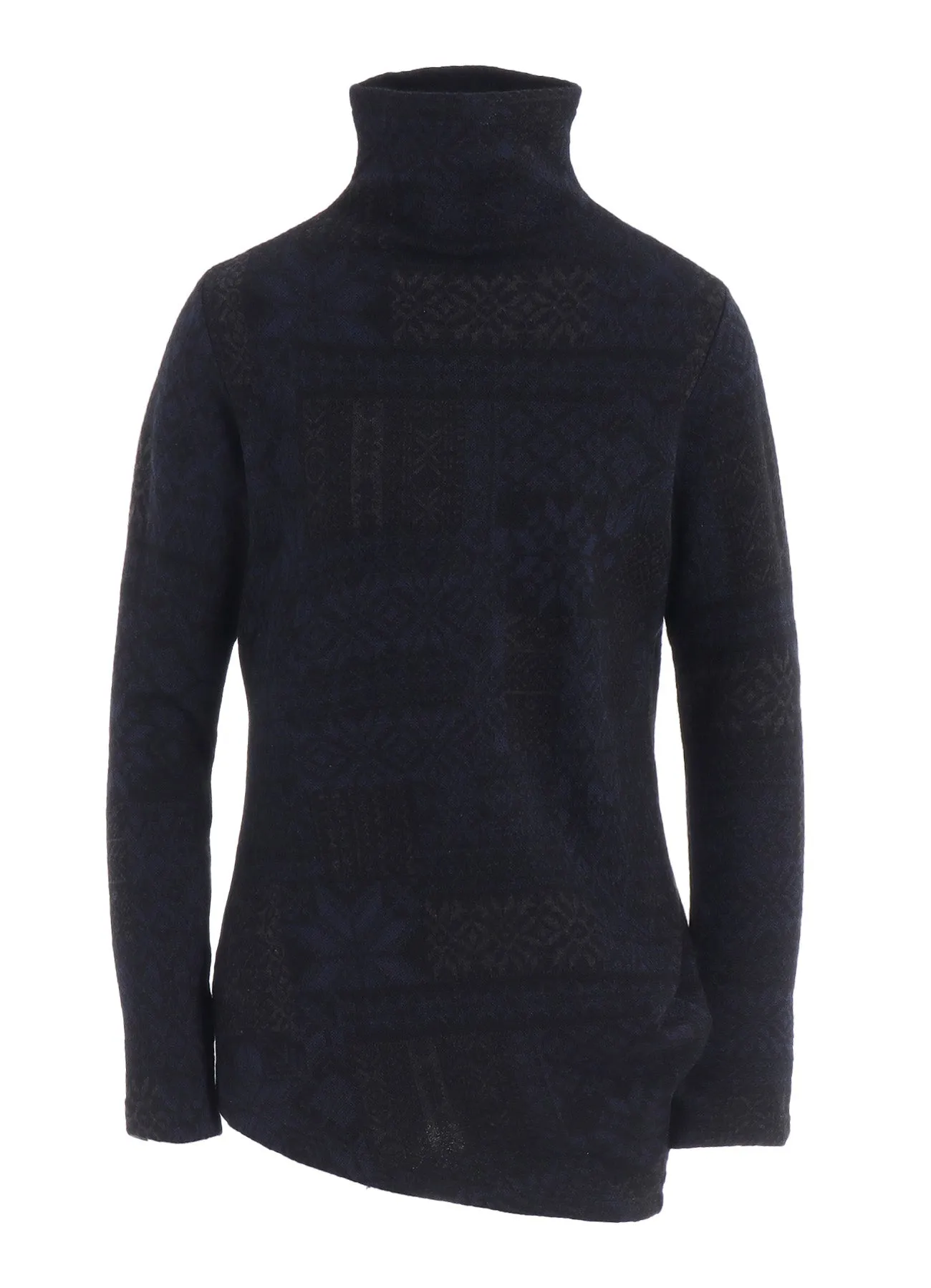 SNOW PATCHWORK W JACQUARD HIGH NECK T sold by Yohji Yamamoto product image thumbnail 4