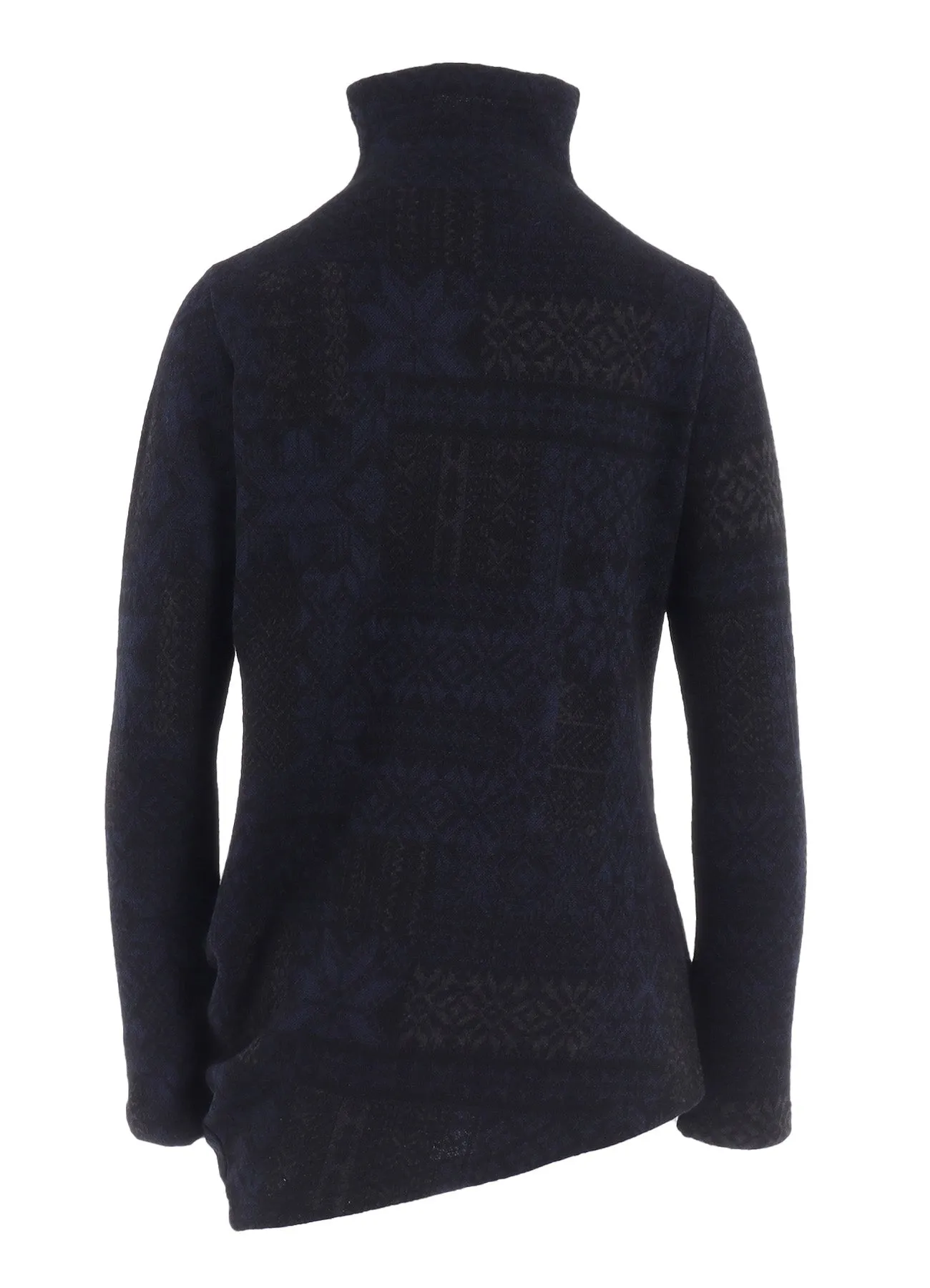SNOW PATCHWORK W JACQUARD HIGH NECK T sold by Yohji Yamamoto product image thumbnail 2