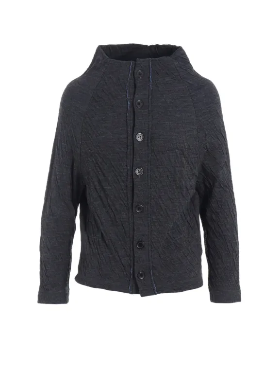 DOUBLE BINDING OFF NECK BUTTON CARDIGAN sold by Yohji Yamamoto