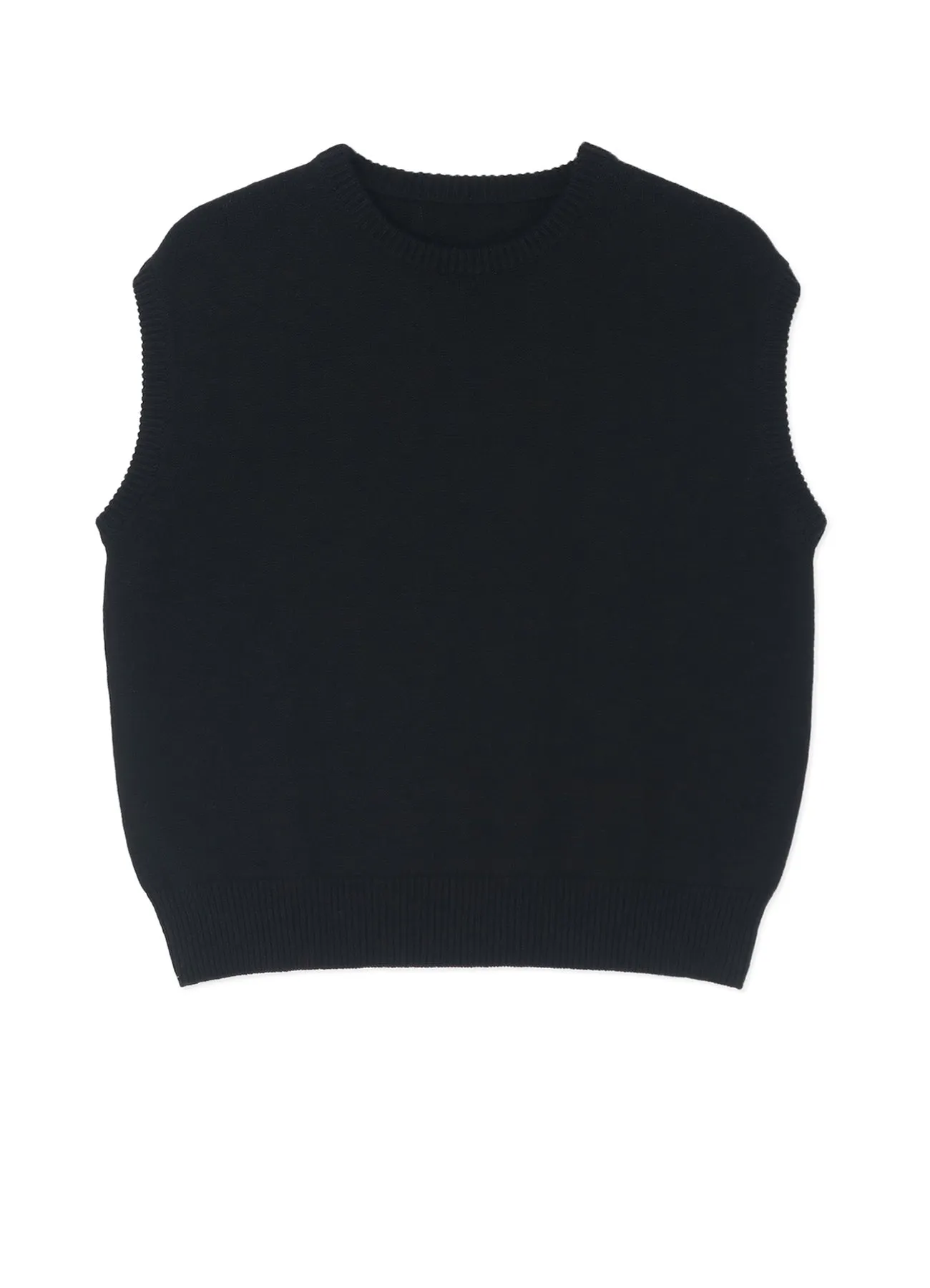 COTTON/LINEN 30/2 PLAIN KNIT VEST sold by Yohji Yamamoto