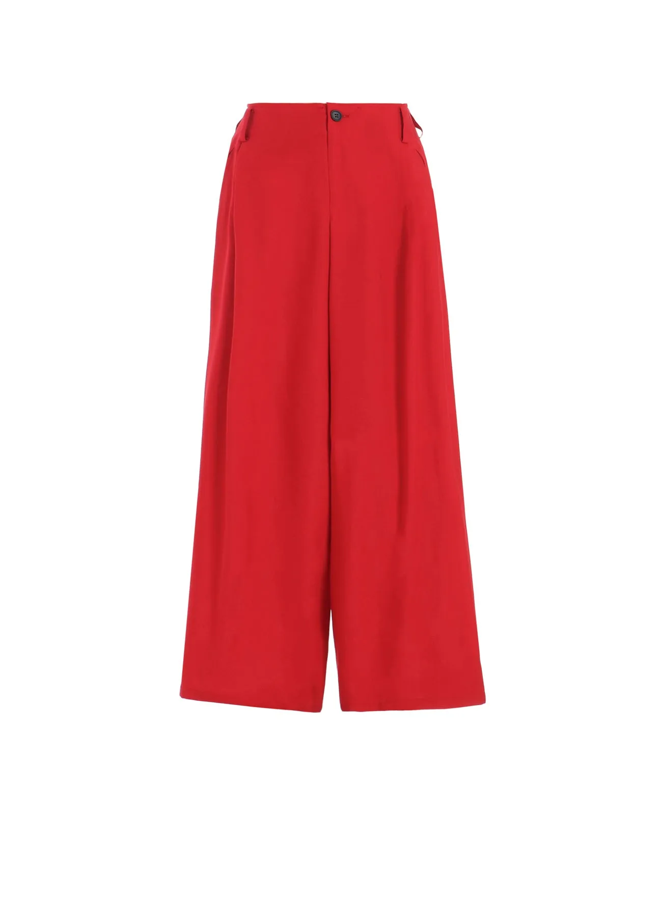 BACK SATIN CROSS WIDE TUCK PANTS sold by Yohji Yamamoto