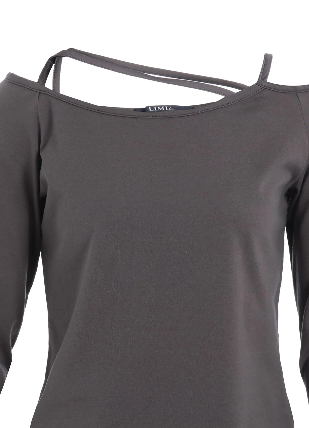 PLAIN STITCH STRING DETAIL LONG SLEEVE T-SHIRT sold by Yohji Yamamoto product image thumbnail 5