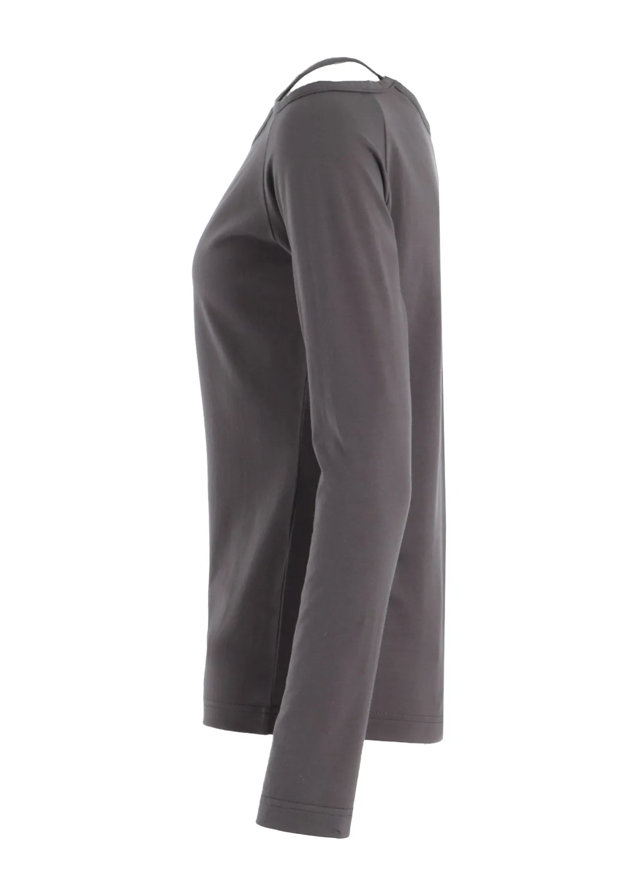 PLAIN STITCH STRING DETAIL LONG SLEEVE T-SHIRT sold by Yohji Yamamoto product image thumbnail 3