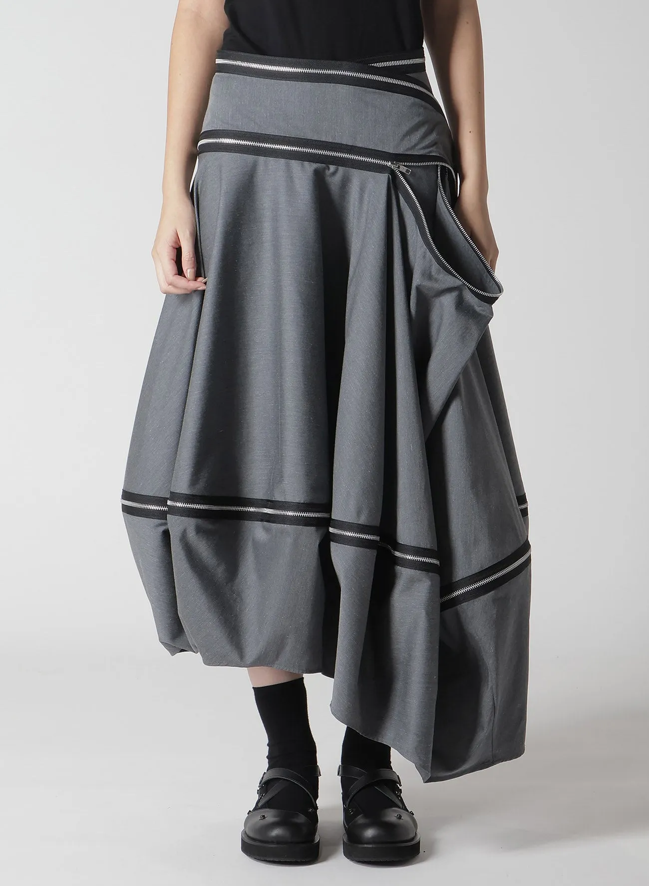 FASTENER SKIRT sold by Yohji Yamamoto product image thumbnail 5