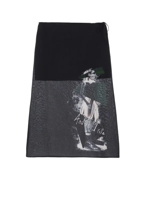 STATUE COLLAGE WAIST STRING SKIRT made by Yohji Yamamoto