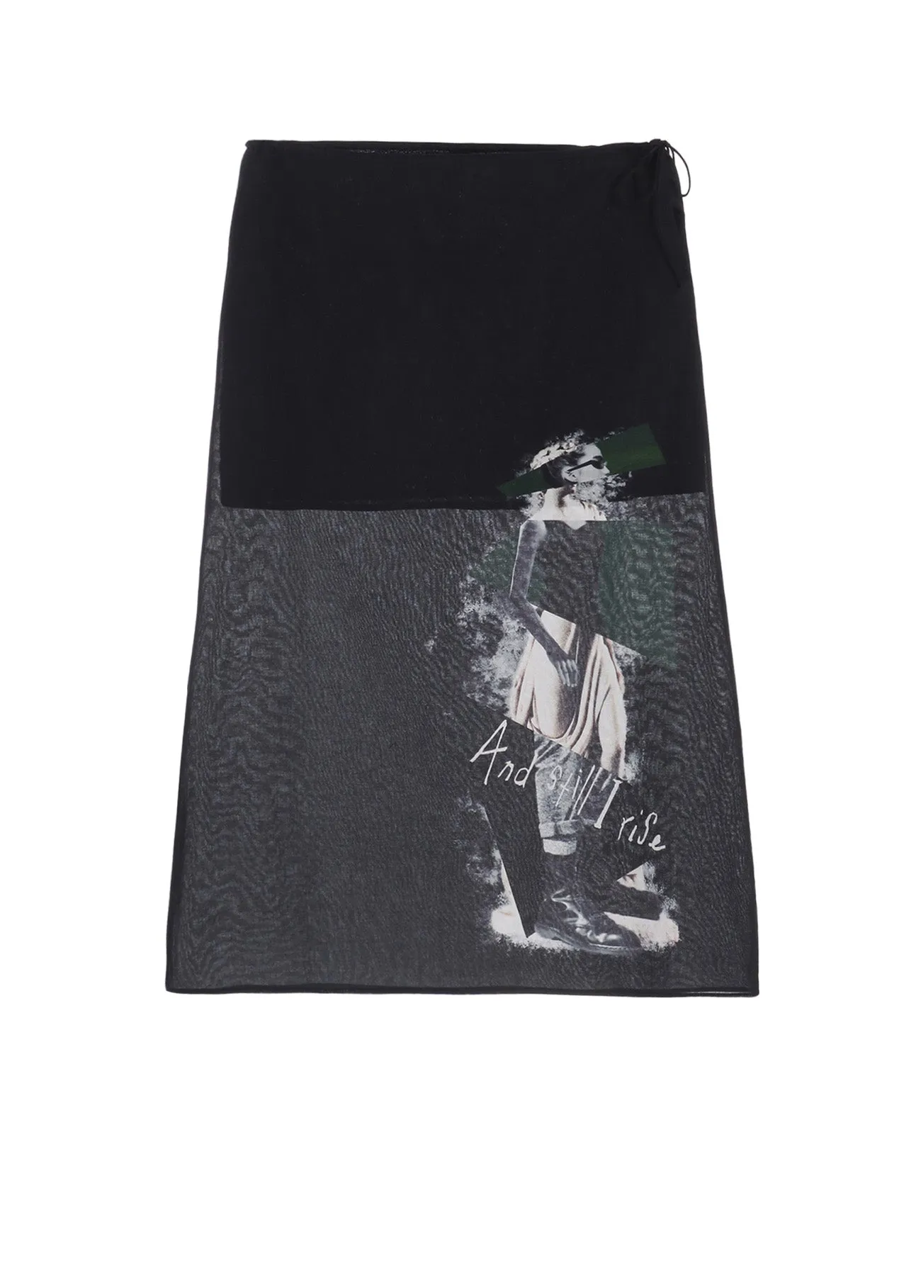 STATUE COLLAGE WAIST STRING SKIRT sold by Yohji Yamamoto