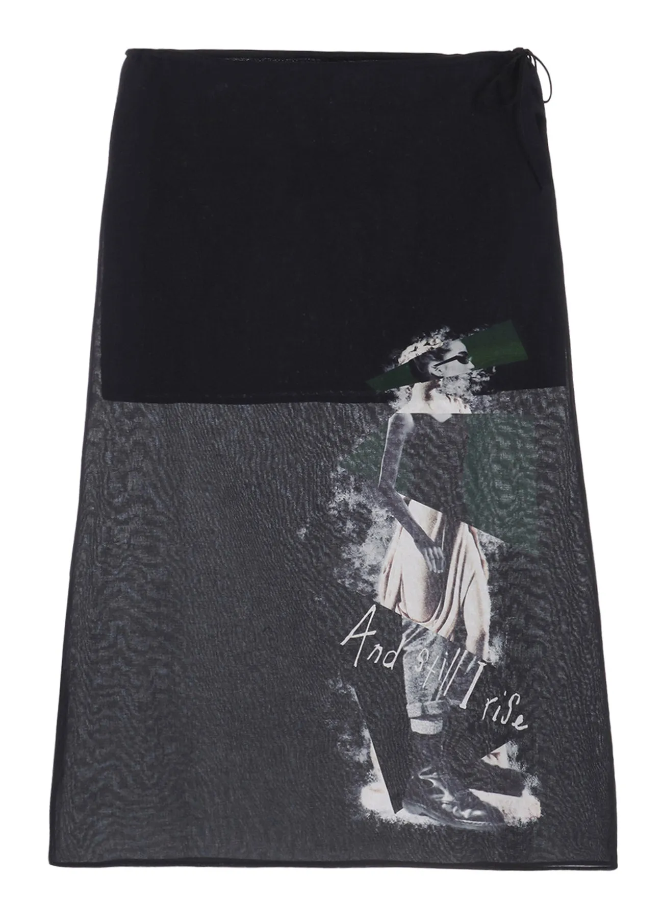 STATUE COLLAGE WAIST STRING SKIRT sold by Yohji Yamamoto product image thumbnail 2