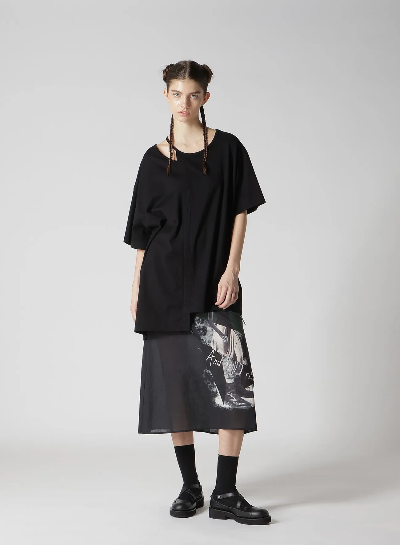 STATUE COLLAGE WAIST STRING SKIRT sold by Yohji Yamamoto product image thumbnail 4