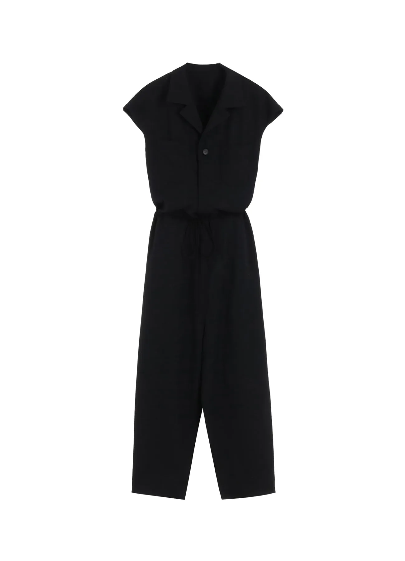 WOOL GABARDINE OPEN COLLOR OVERALLS sold by Yohji Yamamoto