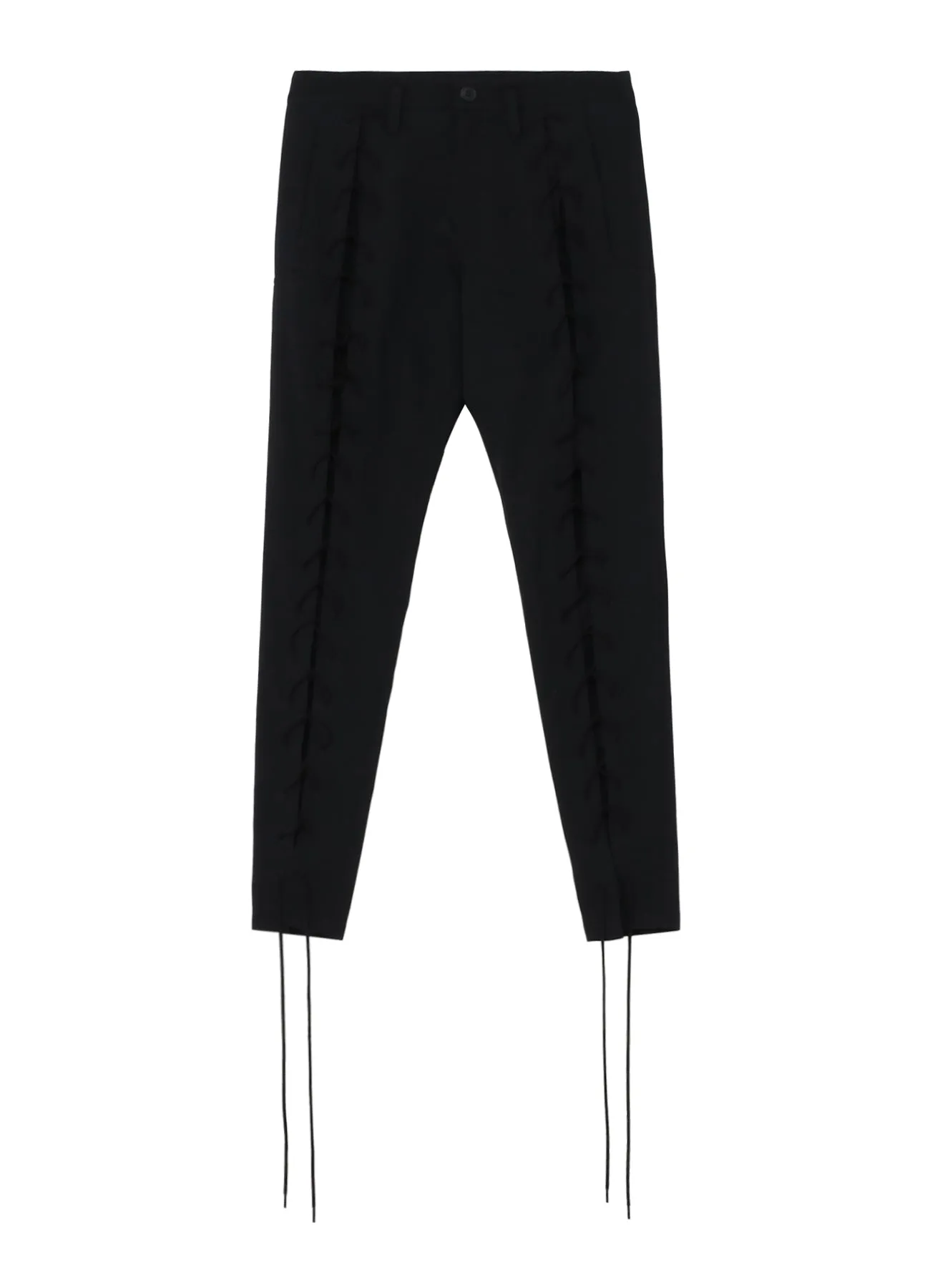 WOOL GABARDINE LACE-UP PANTS sold by Yohji Yamamoto product image thumbnail 2