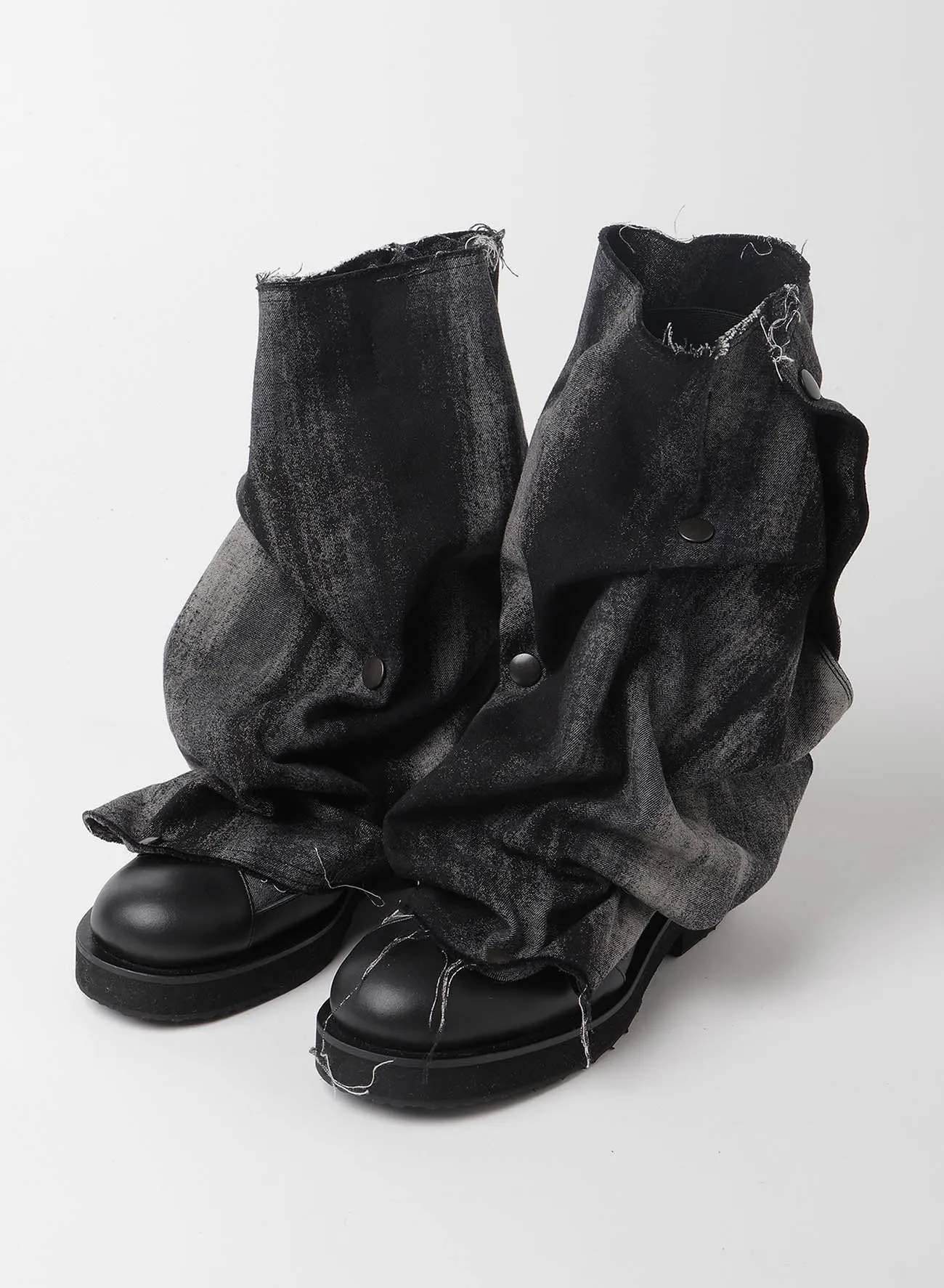 GRAY DENIM WITH CHROME MUFFLER DOT SHOES sold by Yohji Yamamoto product image thumbnail 2