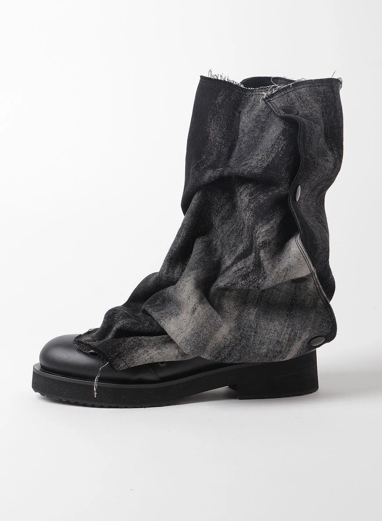 GRAY DENIM WITH CHROME MUFFLER DOT SHOES sold by Yohji Yamamoto product image thumbnail 3