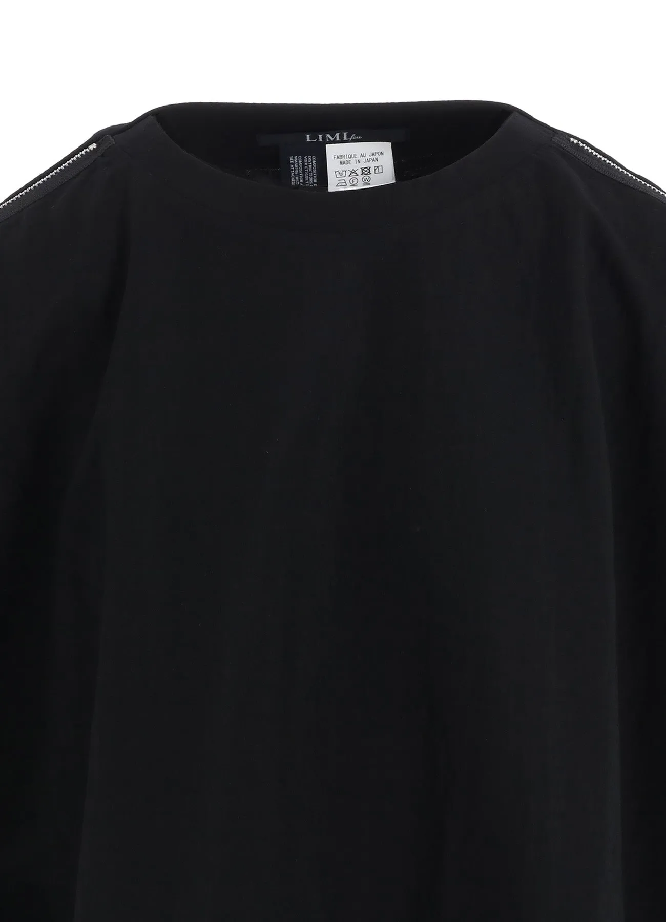 NATURAL SMOOTH SQUARE ZIP T-SHIRT sold by Yohji Yamamoto product image thumbnail 5