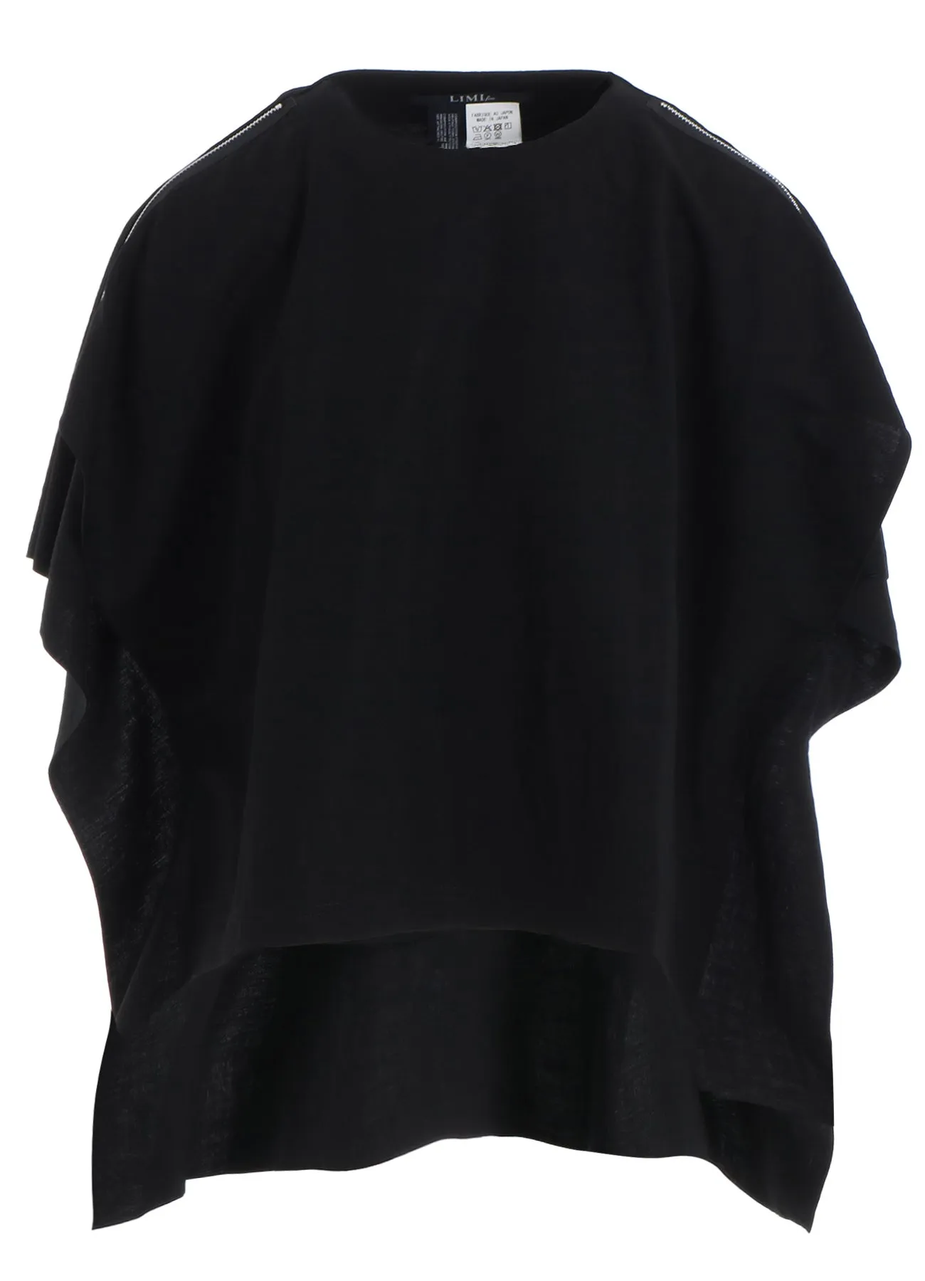 NATURAL SMOOTH SQUARE ZIP T-SHIRT sold by Yohji Yamamoto product image thumbnail 2