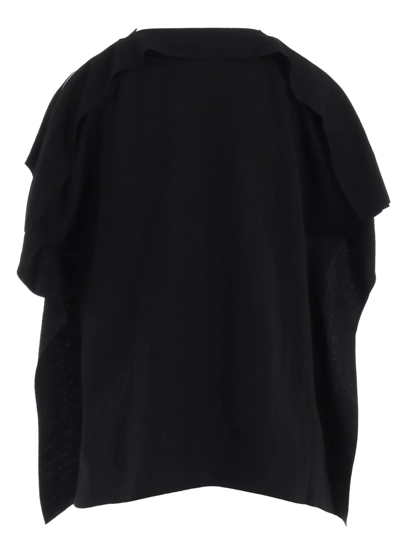 NATURAL SMOOTH SQUARE ZIP T-SHIRT sold by Yohji Yamamoto product image thumbnail 4