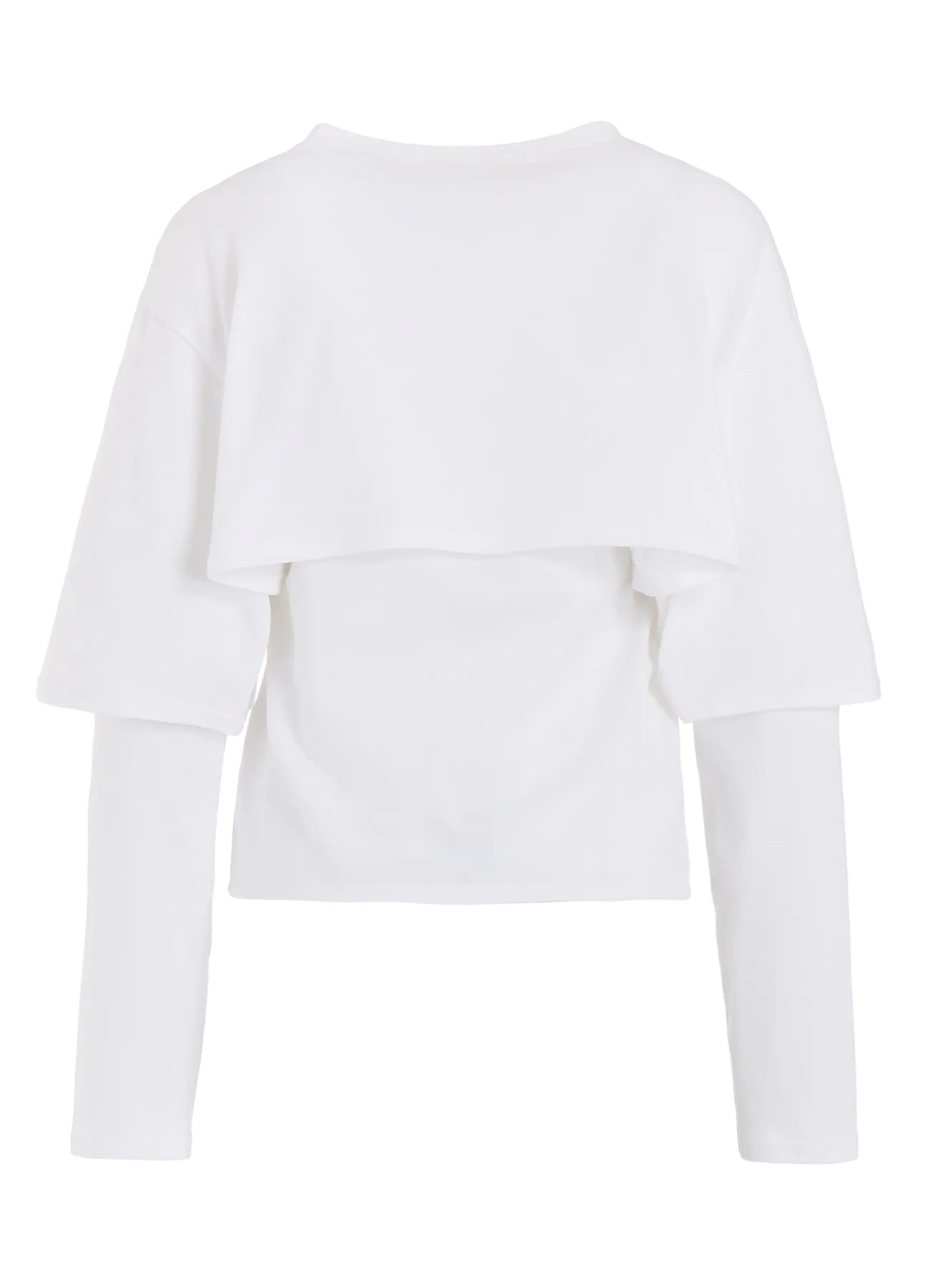 LOGO COLLAGE PRINTED LAYERED SEPARATE LONG SLEEVE T-SHIRT sold by Yohji Yamamoto product image thumbnail 5