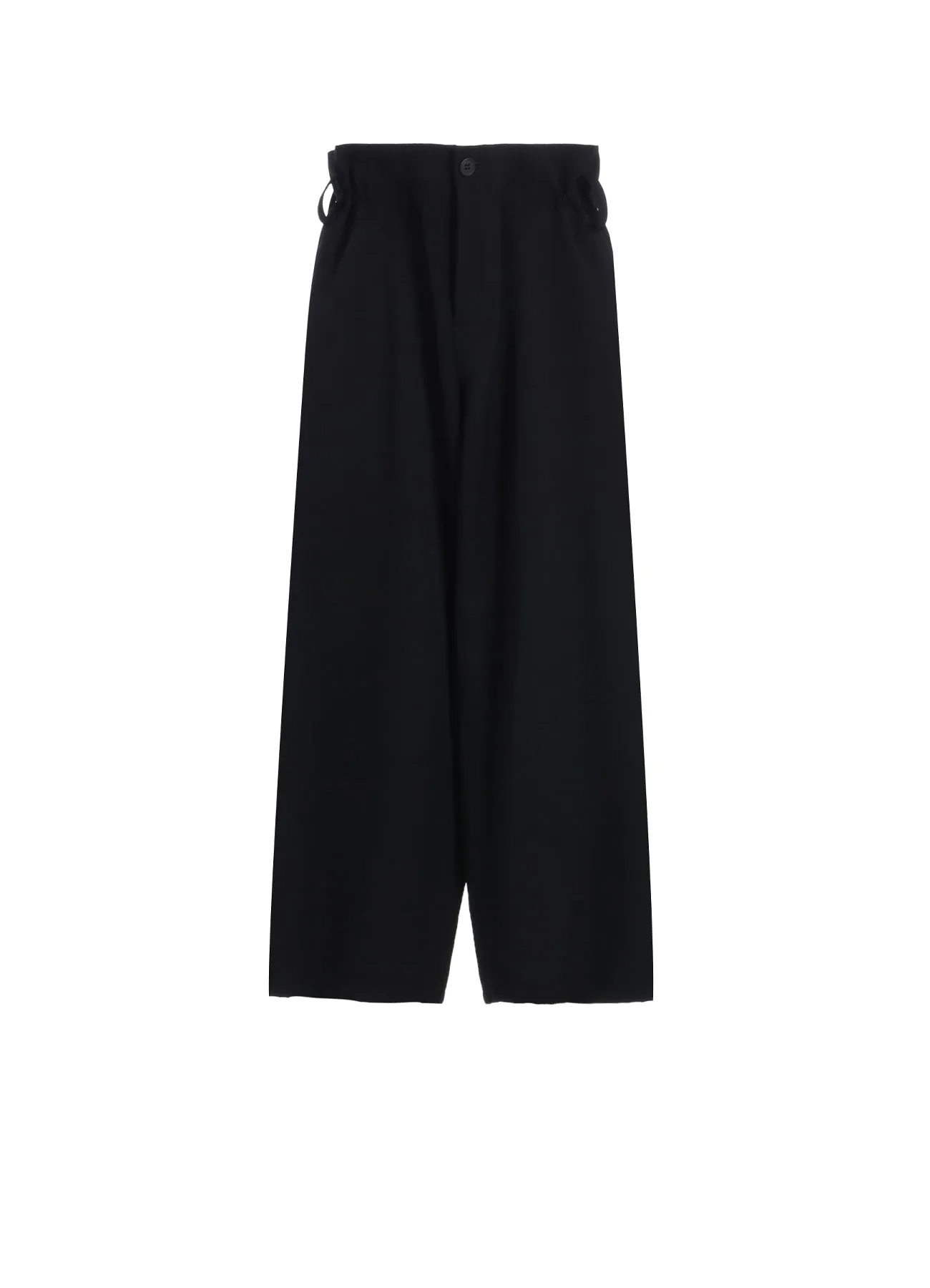 WOOL GABARDINE WAIST STRING TUCK PANTS sold by Yohji Yamamoto