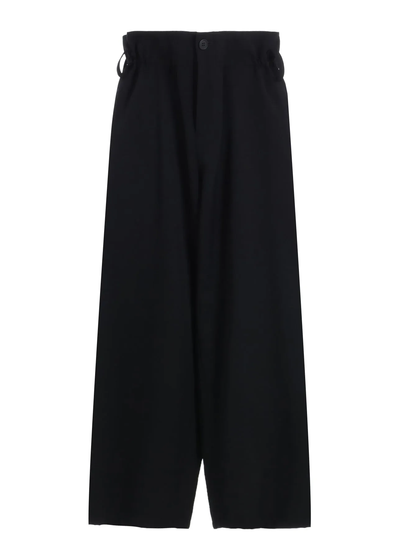WOOL GABARDINE WAIST STRING TUCK PANTS sold by Yohji Yamamoto product image thumbnail 2