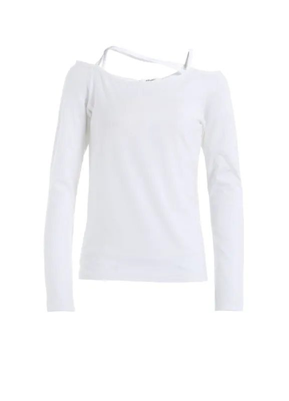 PLAIN STITCH STRING DETAIL LONG SLEEVE T-SHIRT sold by Yohji Yamamoto
