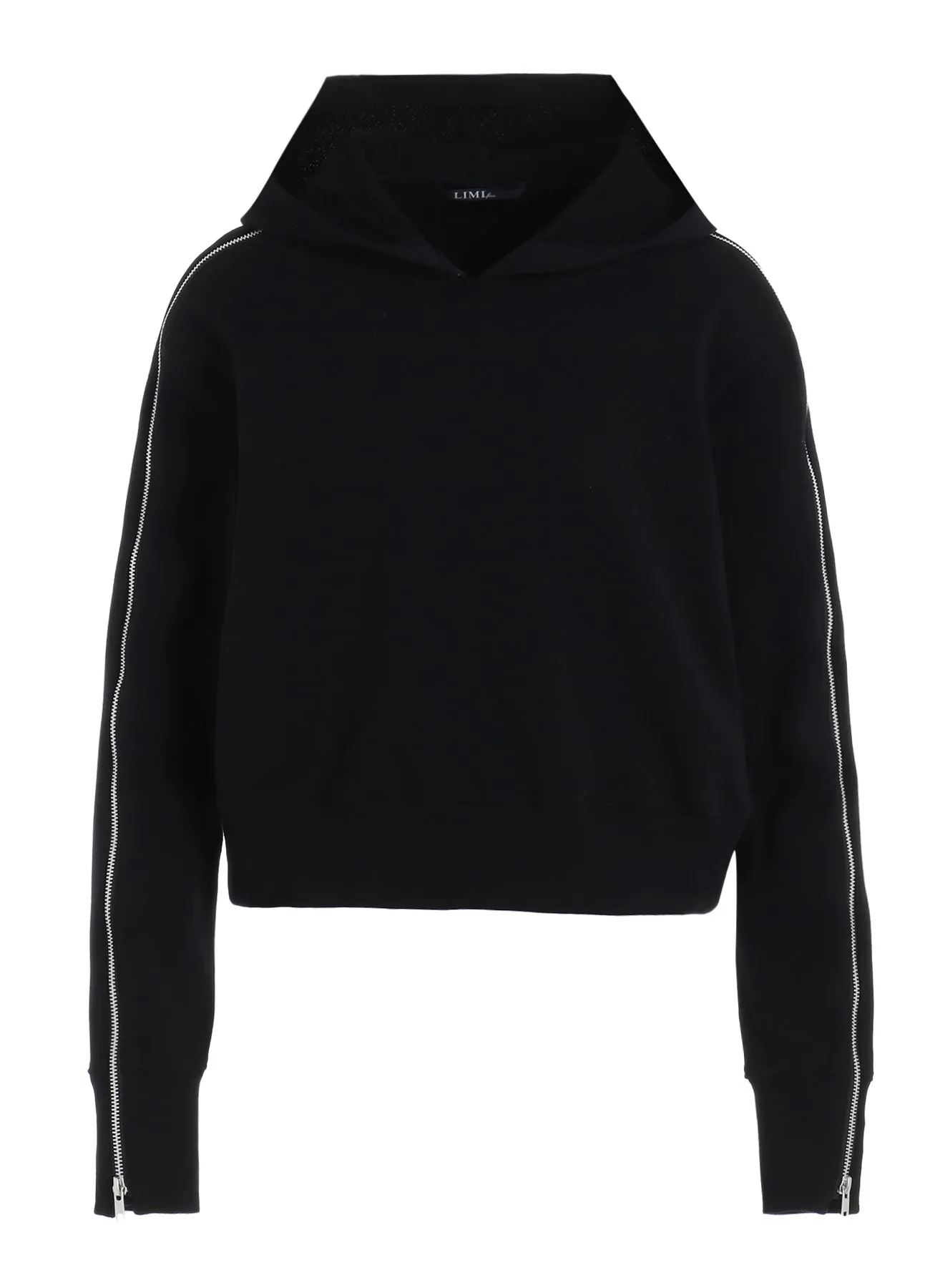 SHORT FLEECE LINING ZIP SLEEVE HOODIE sold by Yohji Yamamoto product image thumbnail 2
