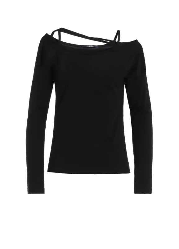 PLAIN STITCH STRING DETAIL LONG SLEEVE T-SHIRT sold by Yohji Yamamoto