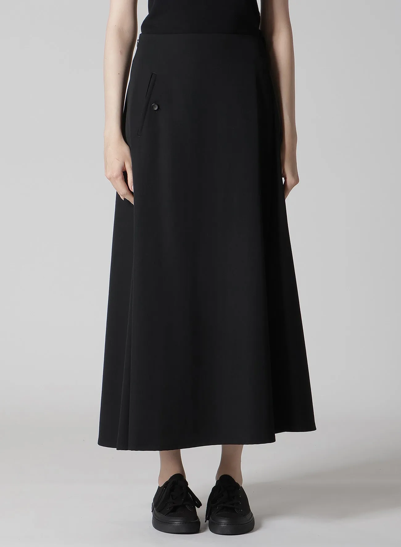 GABARDINE R POCKET SKIRT sold by Yohji Yamamoto product image thumbnail 2