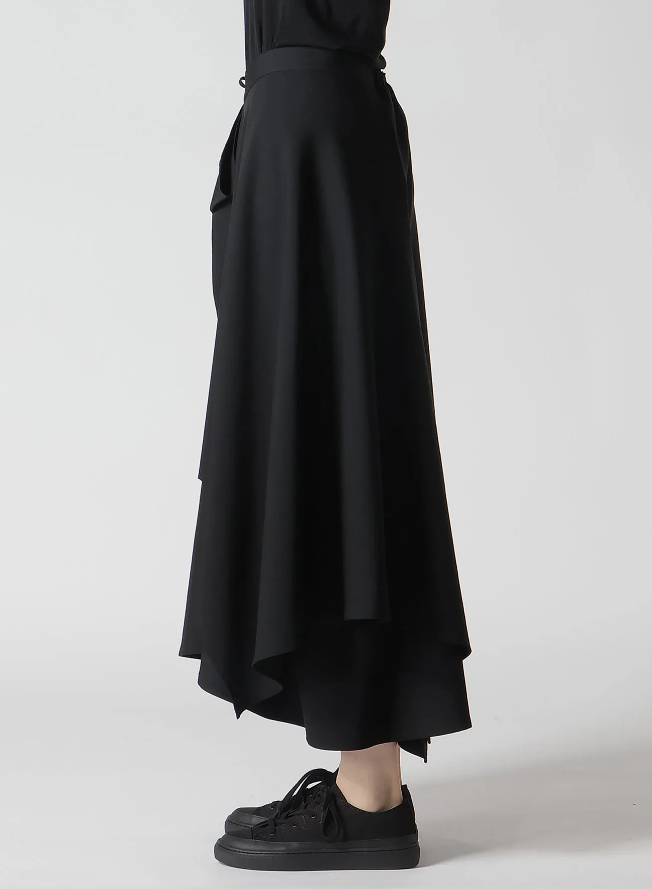 GABARDINE R GATHERED SKIRT sold by Yohji Yamamoto product image thumbnail 3