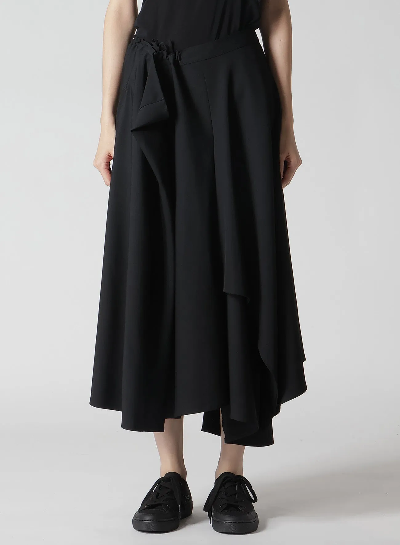 GABARDINE R GATHERED SKIRT sold by Yohji Yamamoto product image thumbnail 2