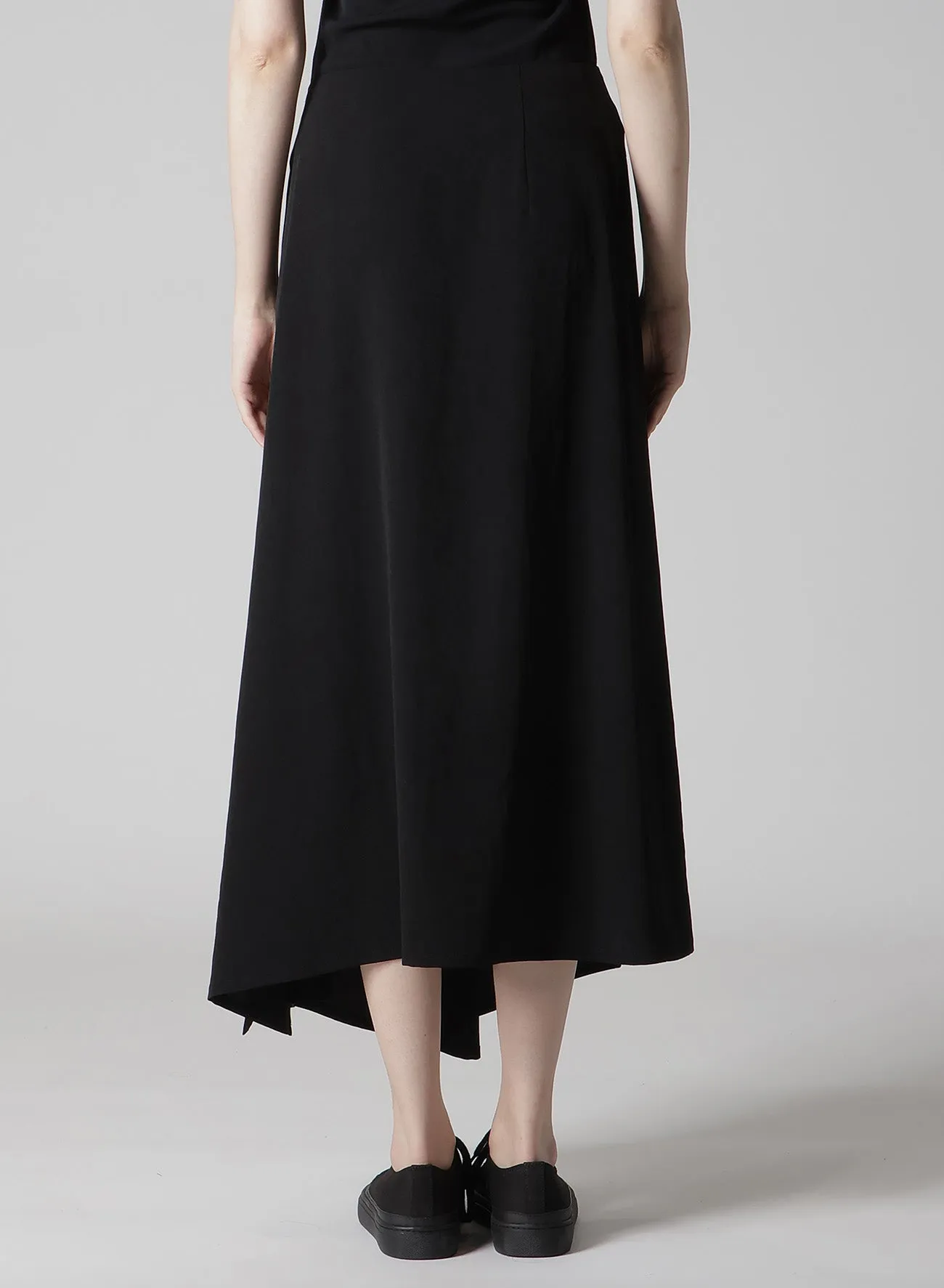 TA/PE CREPE DE CHINE L DRAPED SKIRT sold by Yohji Yamamoto product image thumbnail 4