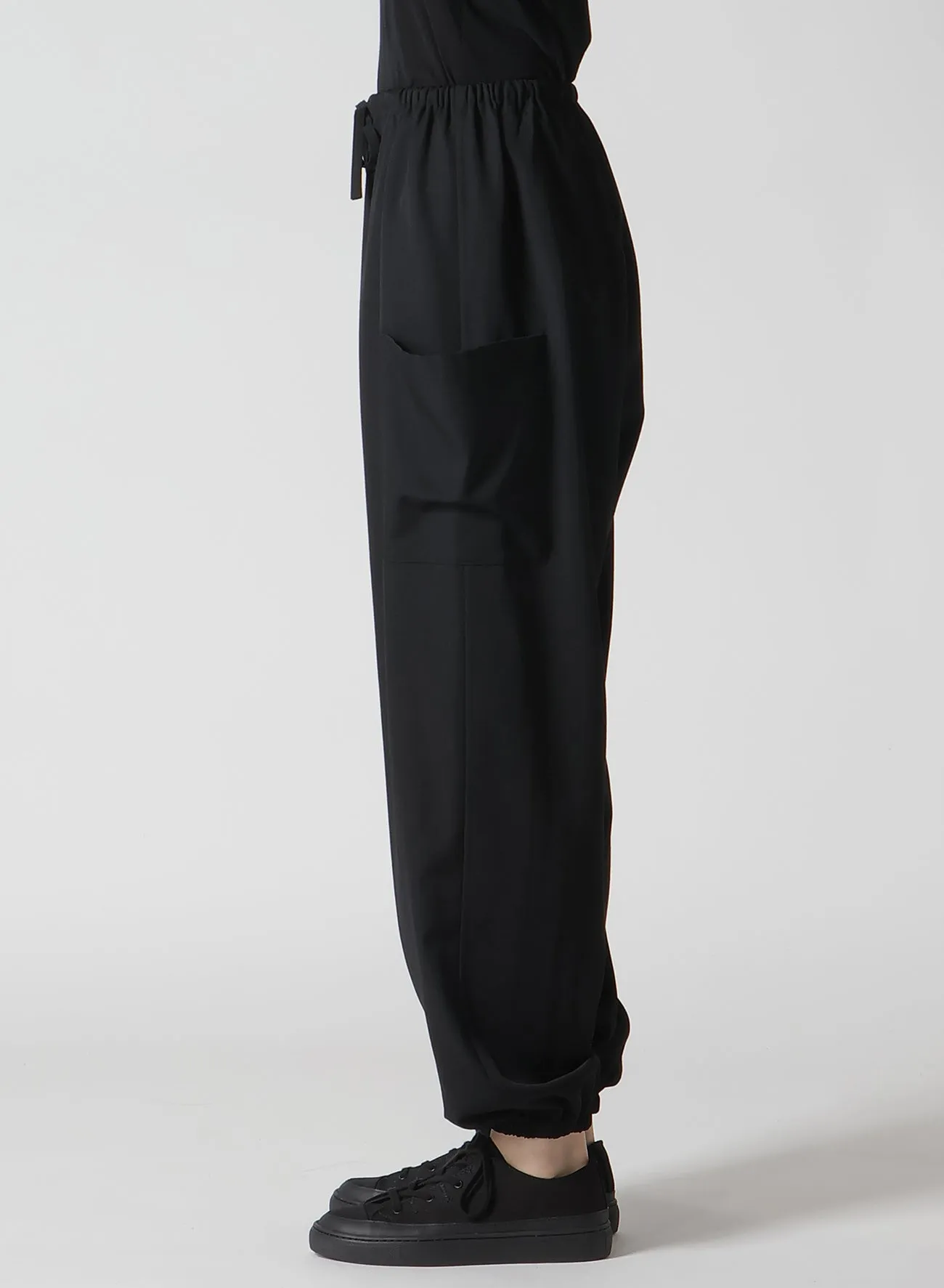 GABARDINE RELAXED FIT PANTS sold by Yohji Yamamoto product image thumbnail 3