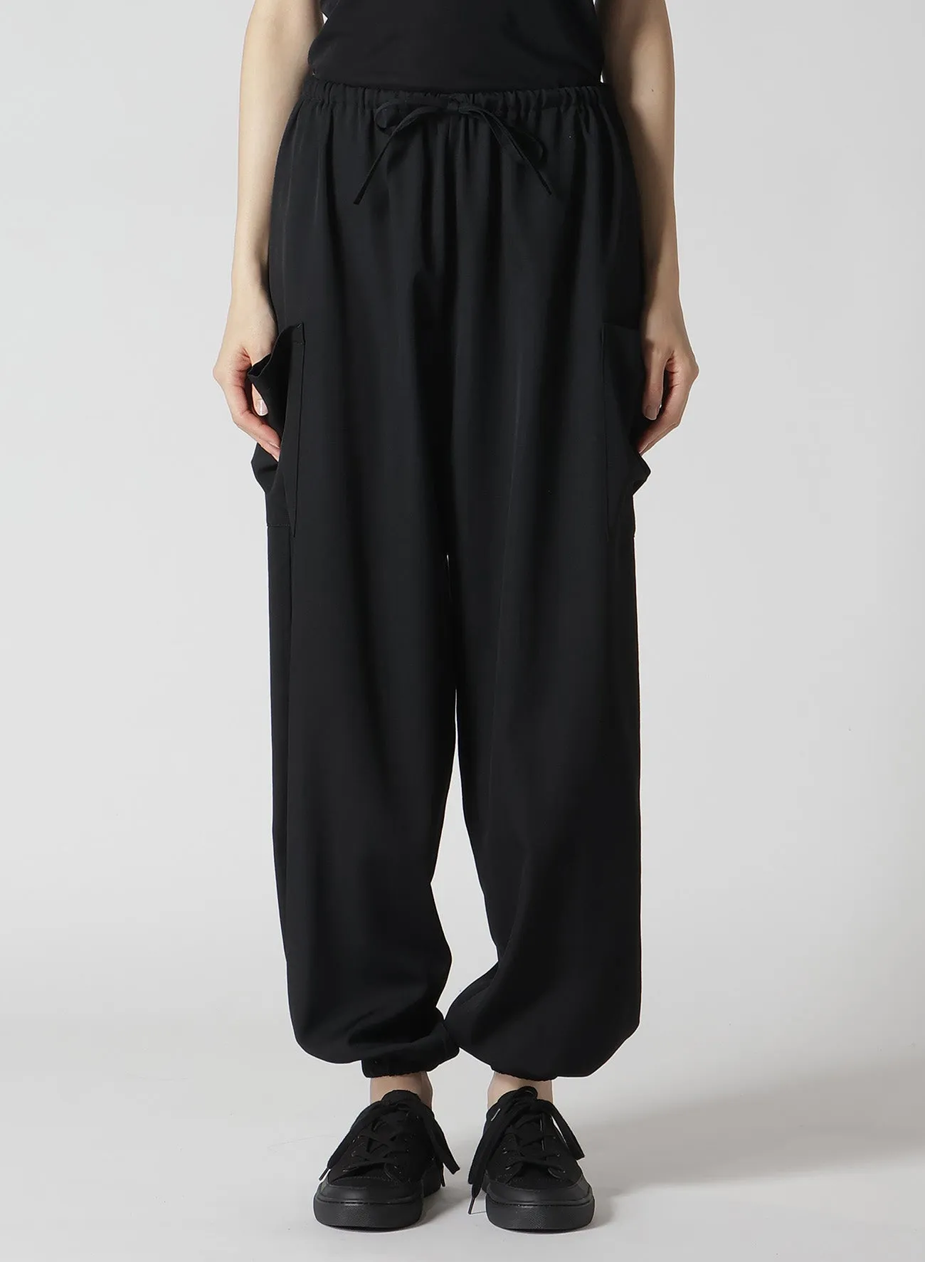 GABARDINE RELAXED FIT PANTS sold by Yohji Yamamoto product image thumbnail 2
