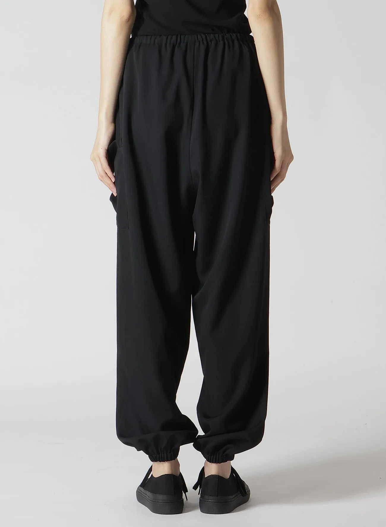 GABARDINE RELAXED FIT PANTS sold by Yohji Yamamoto product image thumbnail 4