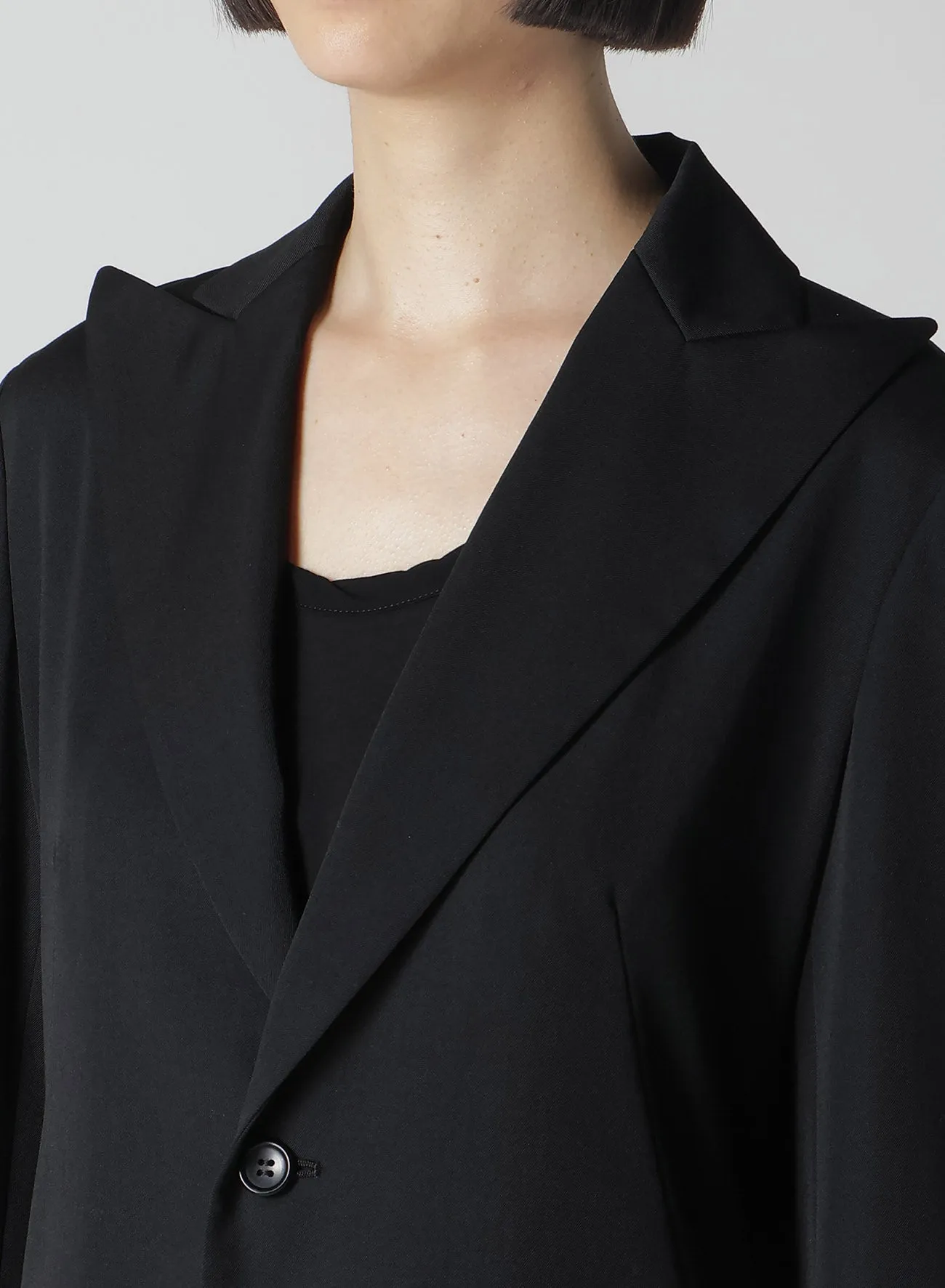 GABARDINE PLEATS DETAIL JACKET sold by Yohji Yamamoto product image thumbnail 3