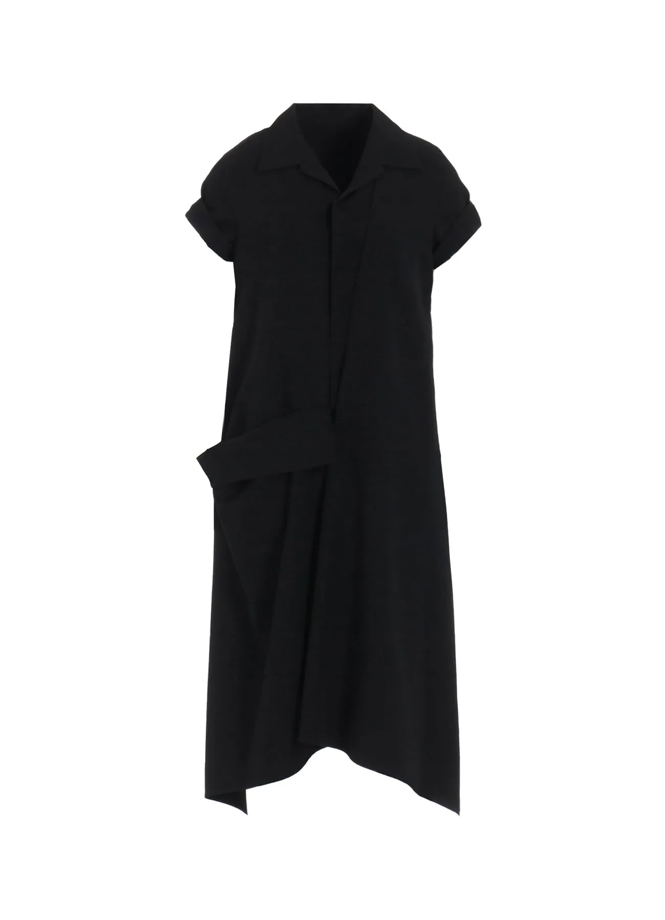 GABARDINE R DRAPED SHIRT DRESS sold by Yohji Yamamoto