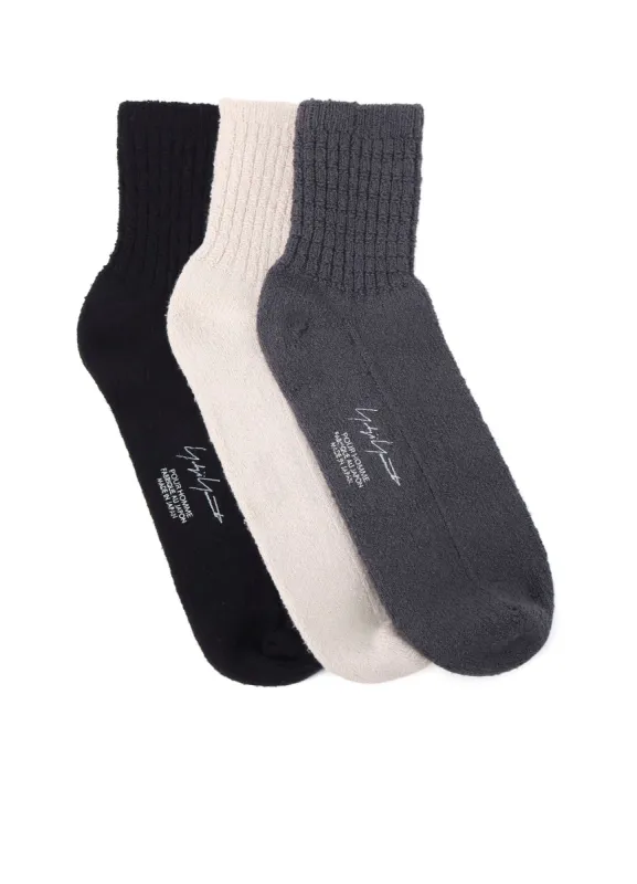 1/28 RAW SILK ANKLE RIB SOCKS sold by Yohji Yamamoto